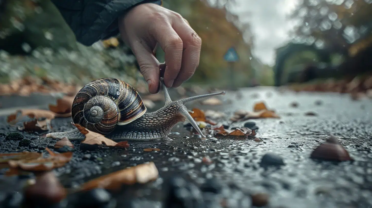 sauver un escargot