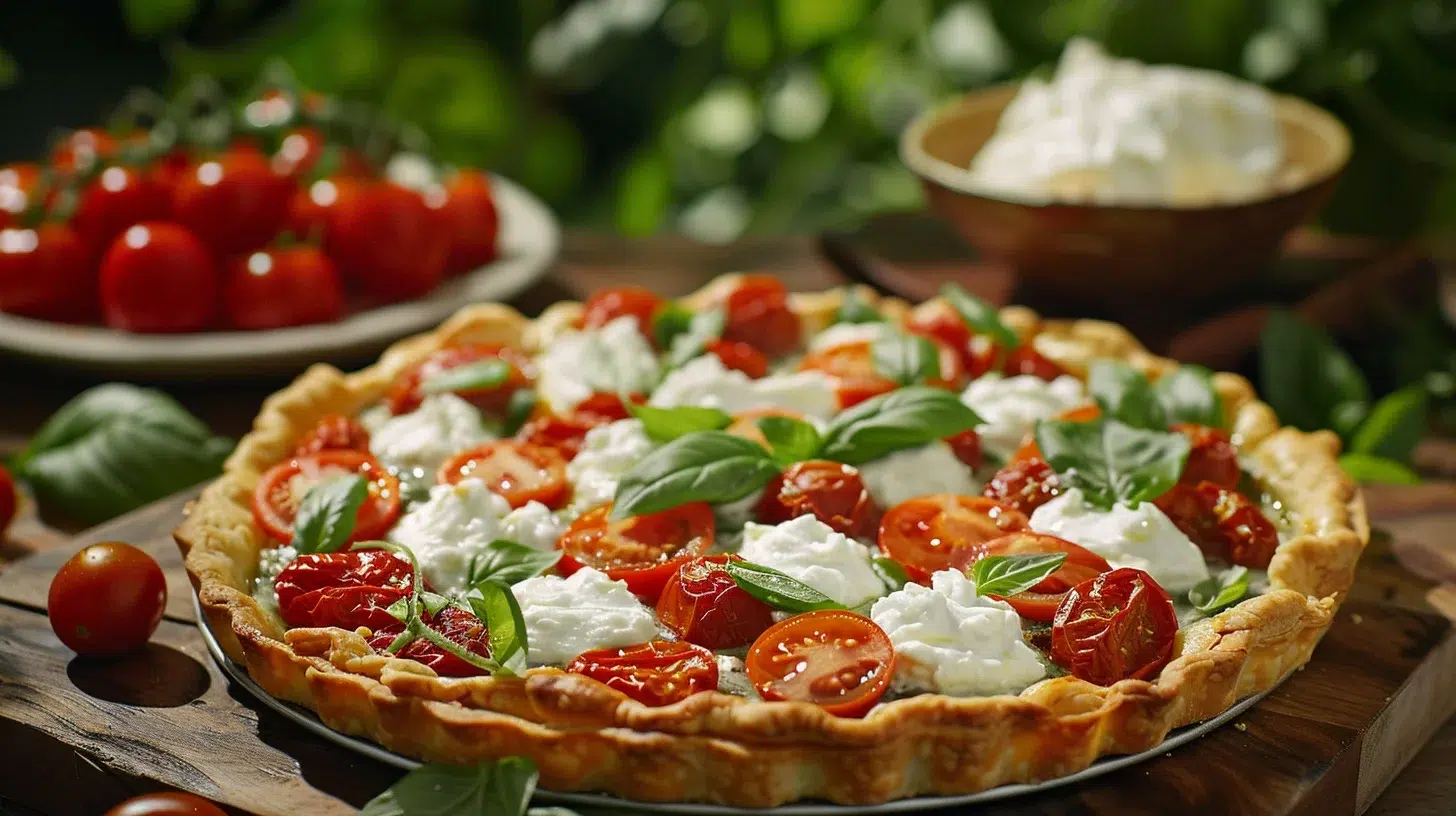 tarte aux tomates cerises