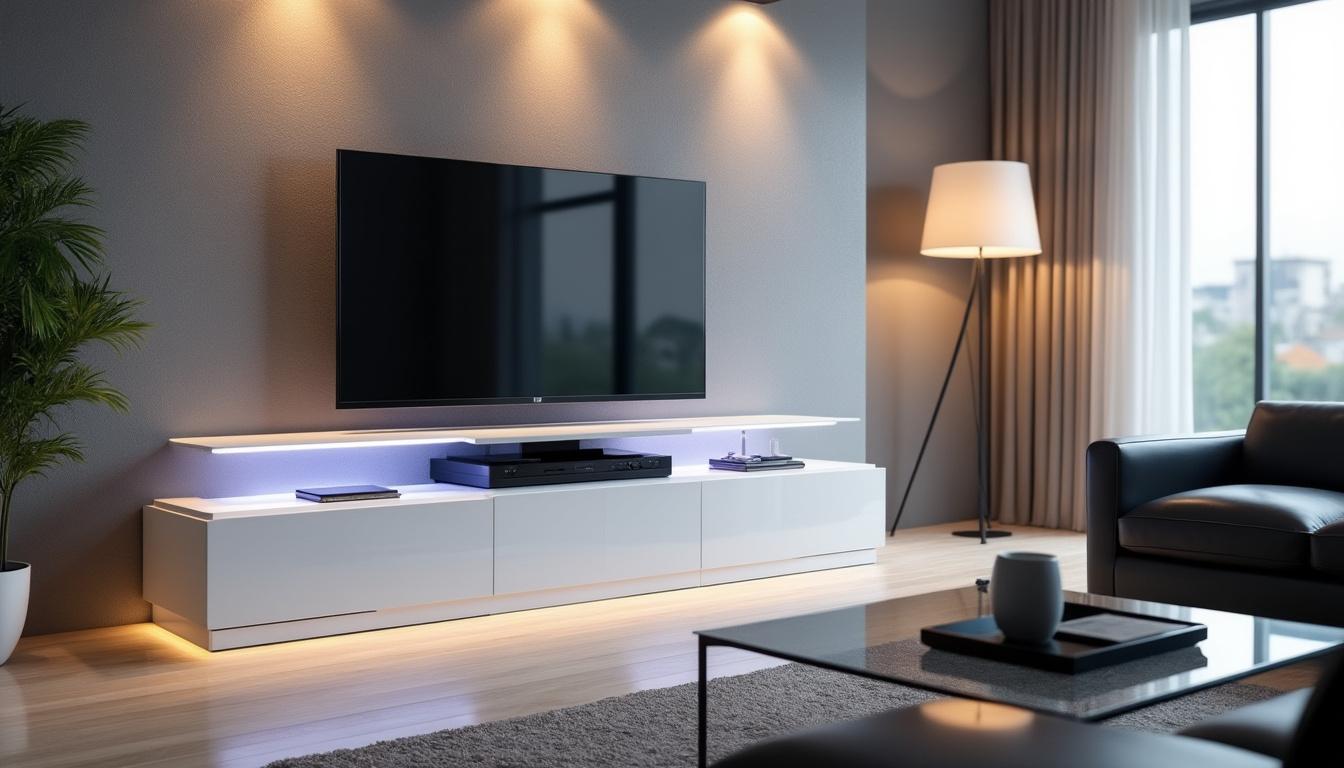 découvrez comment harmoniser votre intérieur avec le meuble tv à led blanc laqué horizon. nos conseils pratiques et inspirations créatives vous aideront à intégrer ce meuble moderne dans votre décoration, tout en ajoutant une touche de luminosité et d'élégance à votre salon.
