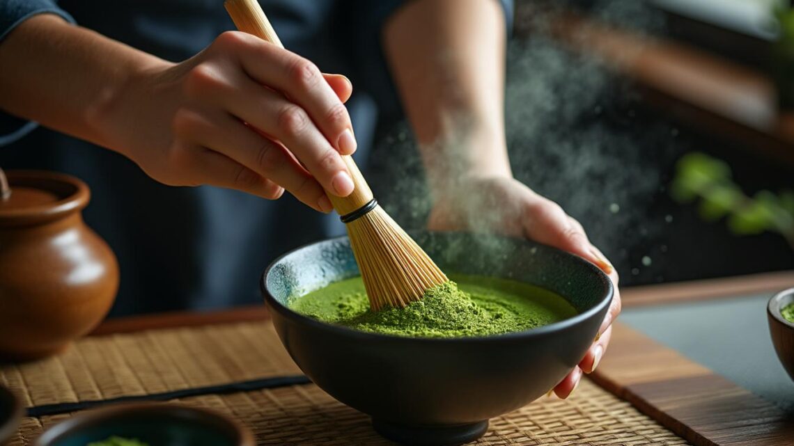 Déguster le meilleur : la préparation du thé vert japonais en poudre expliquée