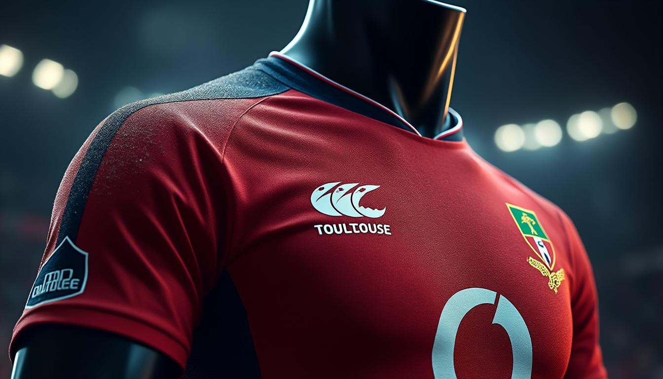 découvrez le nouveau maillot extérieur de toulouse rugby 2025, conçu pour les passionnés et supporters du club. un design moderne, des matériaux de qualité et toute l’authenticité toulousaine dans une tenue incontournable !