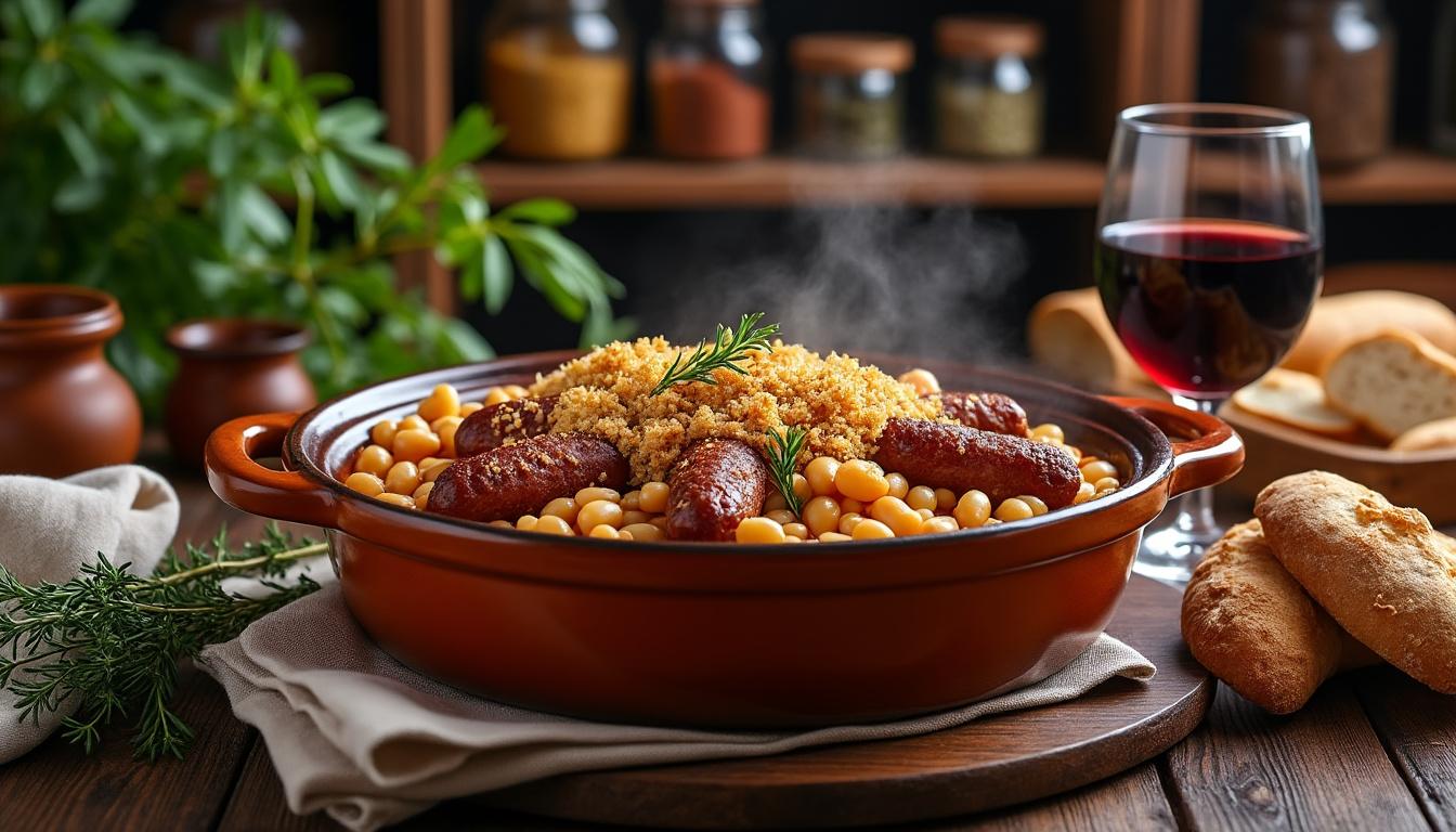 découvrez le véritable cassoulet de castelnaudary, un plat traditionnel du sud-ouest de la france, riche en histoire et en saveurs authentiques. savourez ce mets emblématique, symbole de convivialité et de gastronomie régionale.