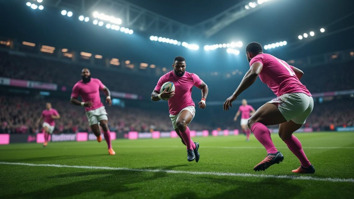 Stade Français : premier maillot rose, un moment clé pour le rugby français