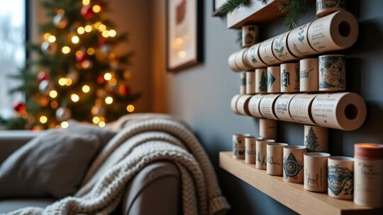 Transformez votre décor avec un calendrier de l’Avent en papier toilette personnalisé