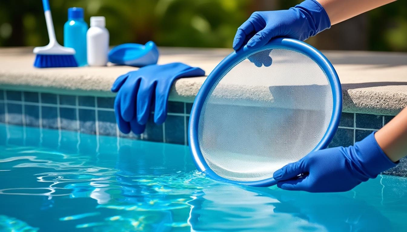 découvrez des astuces pratiques pour prolonger la durée de vie de votre filet de piscine pour skimmer et garder votre bassin propre plus longtemps.