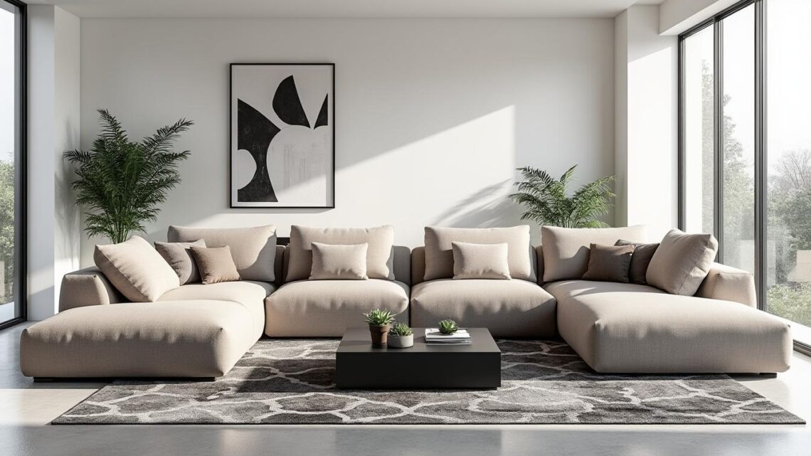 Comment choisir le meilleur canapé d&rsquo;angle convertible 5 places pour votre espace