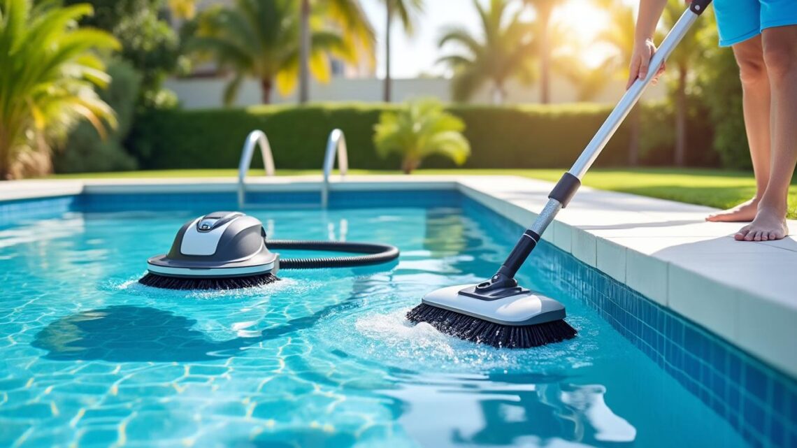 Comparatif des aspirateurs de piscine pour fond et parois : électrique ou manuel ?