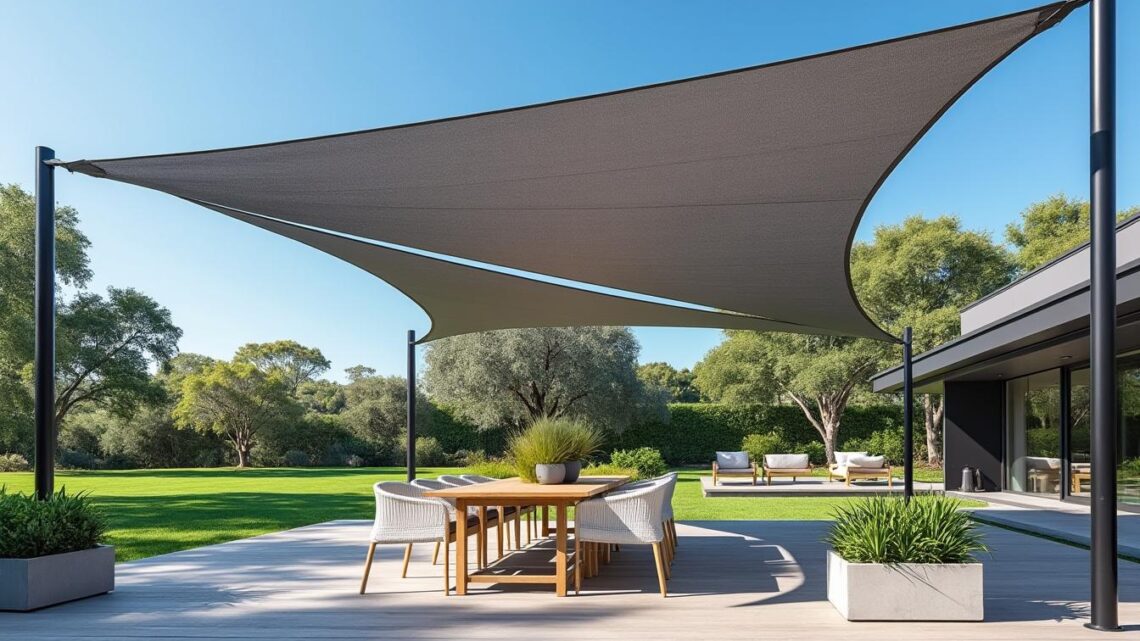 Voiles d&rsquo;ombrage triangulaires : esthétique et fonctionnalité réunies