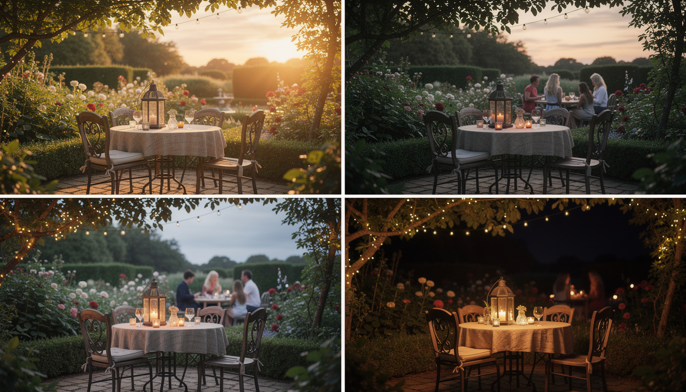 découvrez nos conseils pour créer une ambiance romantique lors de votre fête intime dans le jardin grâce à un éclairage doux et chaleureux.