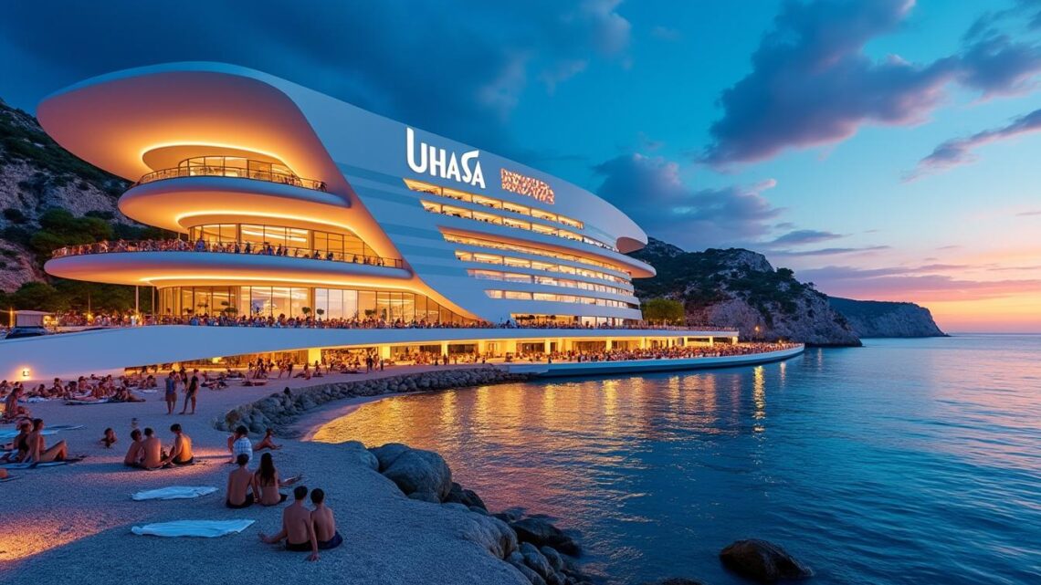 L&rsquo;ascension d&rsquo;Ushuaïa Ibiza à Ibiza en Espagne : un phare de la fête