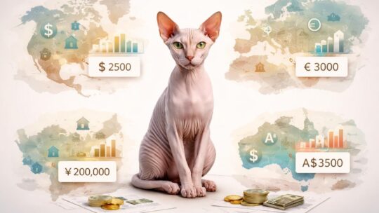 Analyse des tarifs sur le prix d&rsquo;un chat Sphynx dans différentes régions