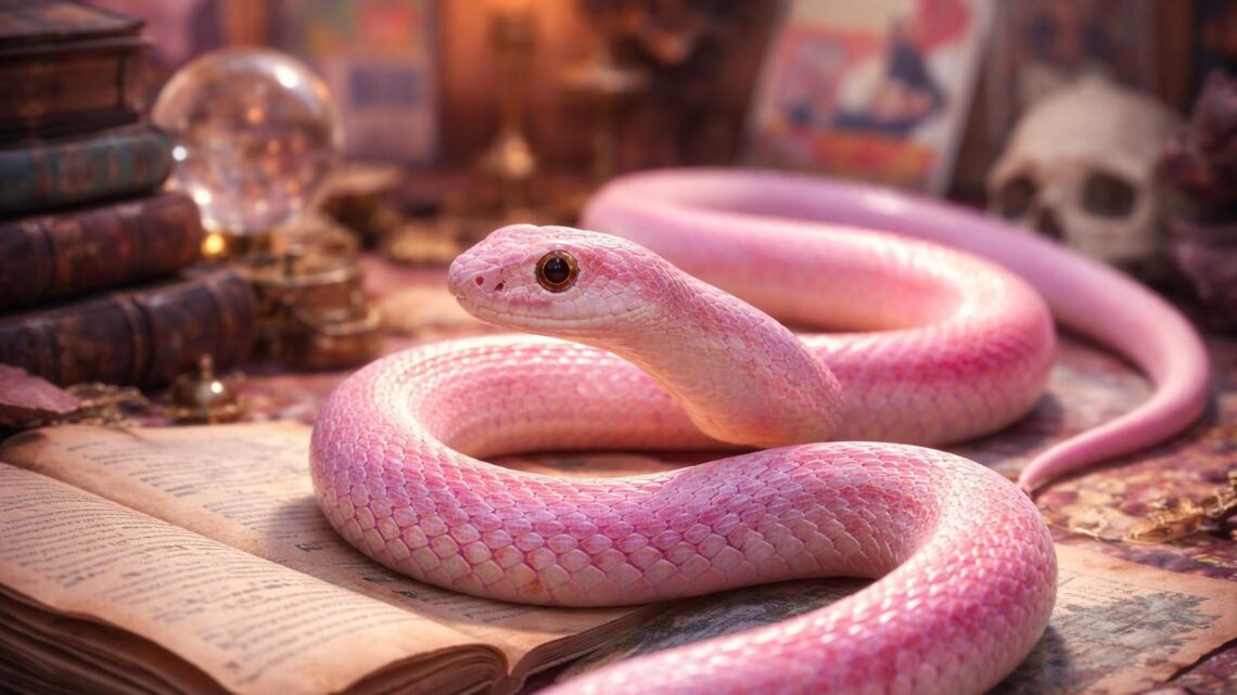 L&rsquo;histoire intrigante de la race d&rsquo;un serpent rose dans la culture populaire
