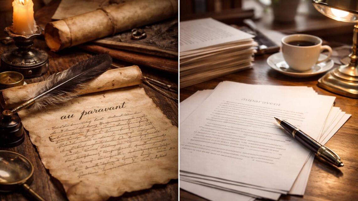 Les différences entre au paravant et auparavant dans les textes littéraires