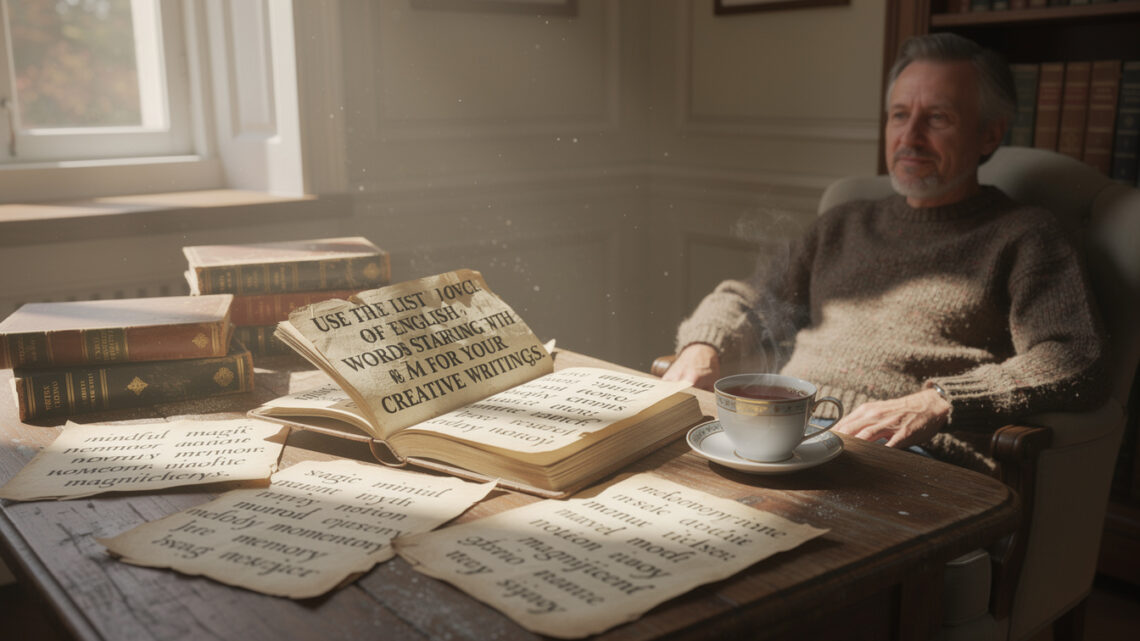 Utilisez la liste des mots en anglais commençant par m pour vos rédactions créatives