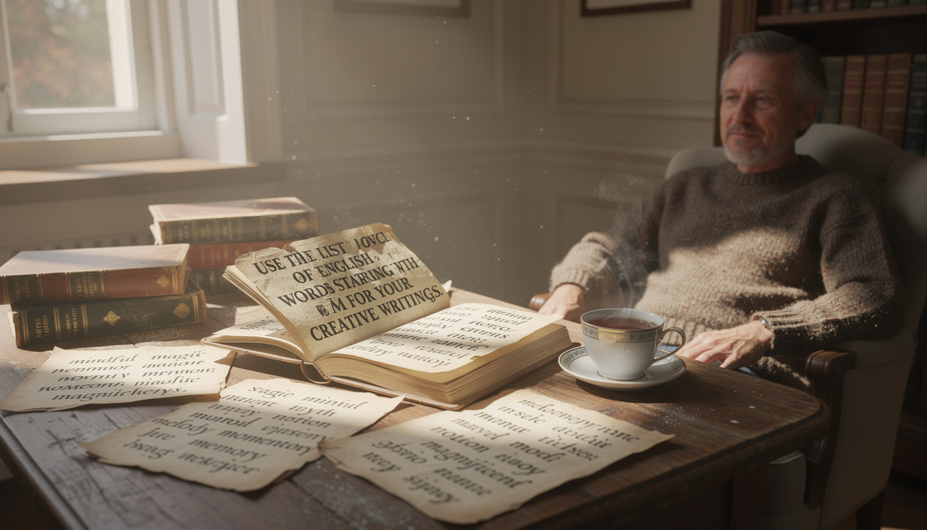 découvrez une liste complète de mots en anglais commençant par la lettre m, idéale pour enrichir vos rédactions créatives et stimuler votre imagination.