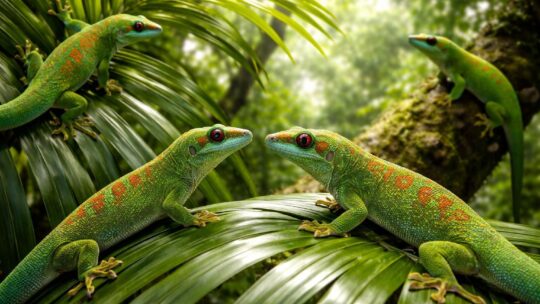 Les comportements fascinants observés chez les phelsuma grandis
