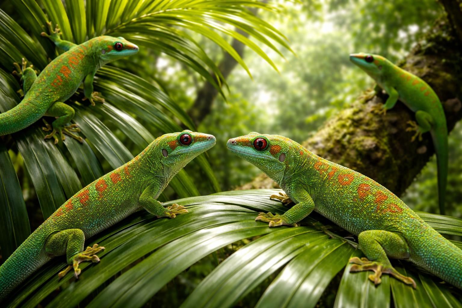 découvrez les comportements fascinants des phelsuma grandis, ces geckos colorés au mode de vie étonnant et aux habitudes uniques.