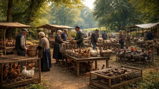 Le marché aux volailles vivantes dans le 27 : une immersion au cœur de la nature