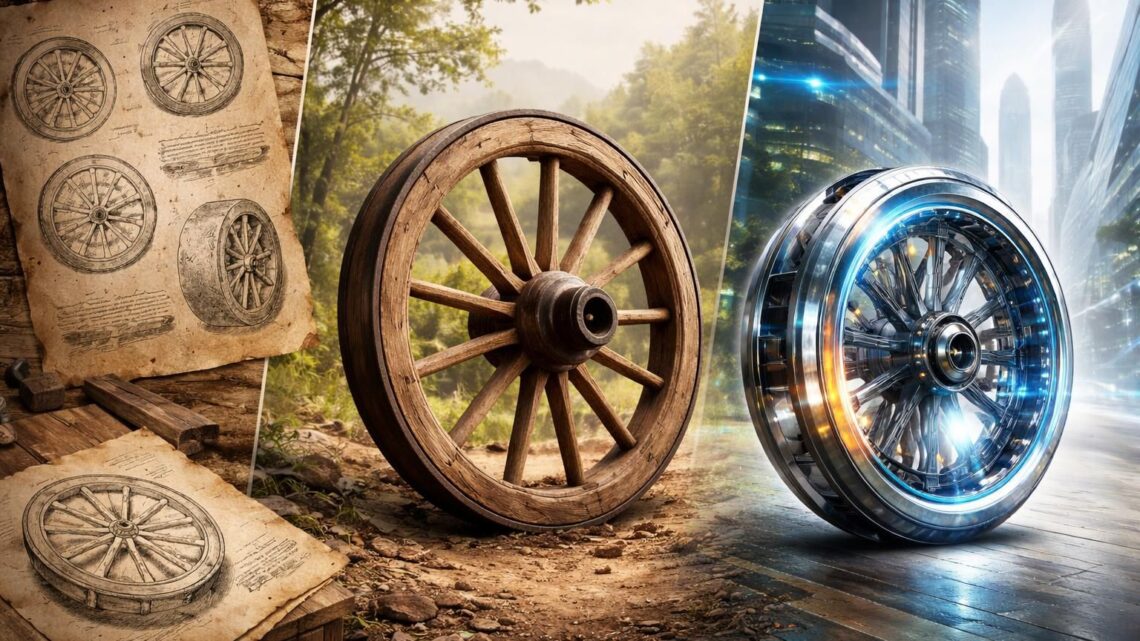 L&rsquo;invention de la roue : des brouillons aux innovations du futur
