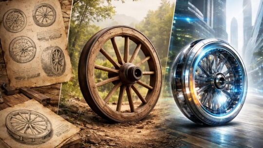 L&rsquo;invention de la roue : des brouillons aux innovations du futur