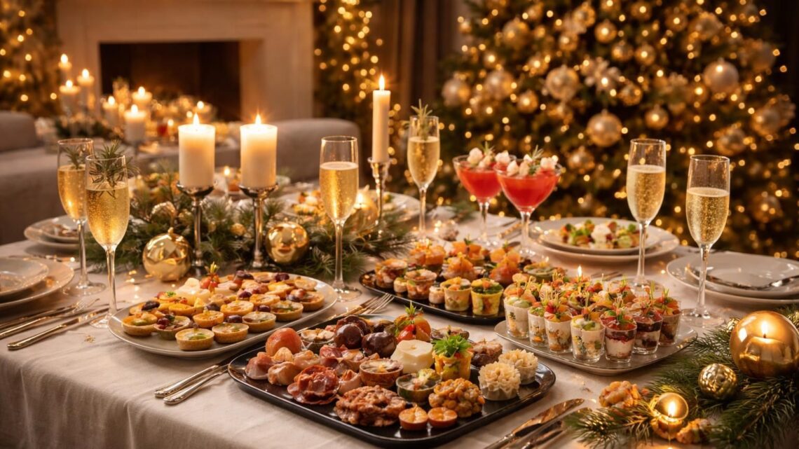 Organisez un apéro dînatoire pour un Noël chic qui impressionnera vos invités